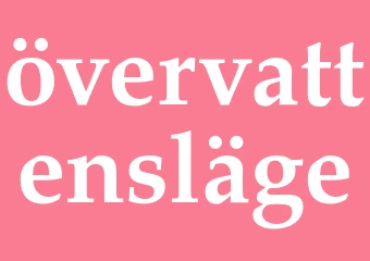 Synonym övervattensläge