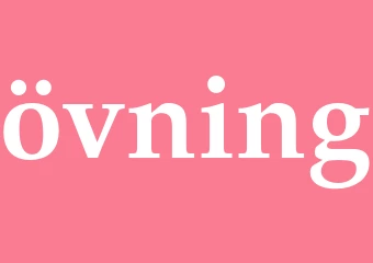 Synonym övning