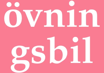 Synonym övningsbil