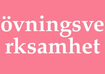 Synonym övningsverksamhet