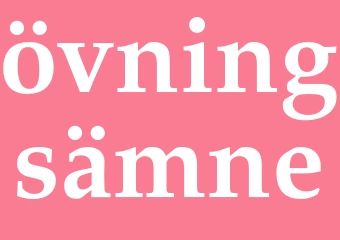 Synonym övningsämne