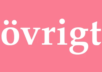 Synonym övrigt
